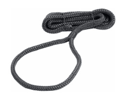 Веревка 6мм*1,5м из сверхпрочного полиэфира с огонами для крепления кранца, черный (06-444-54)